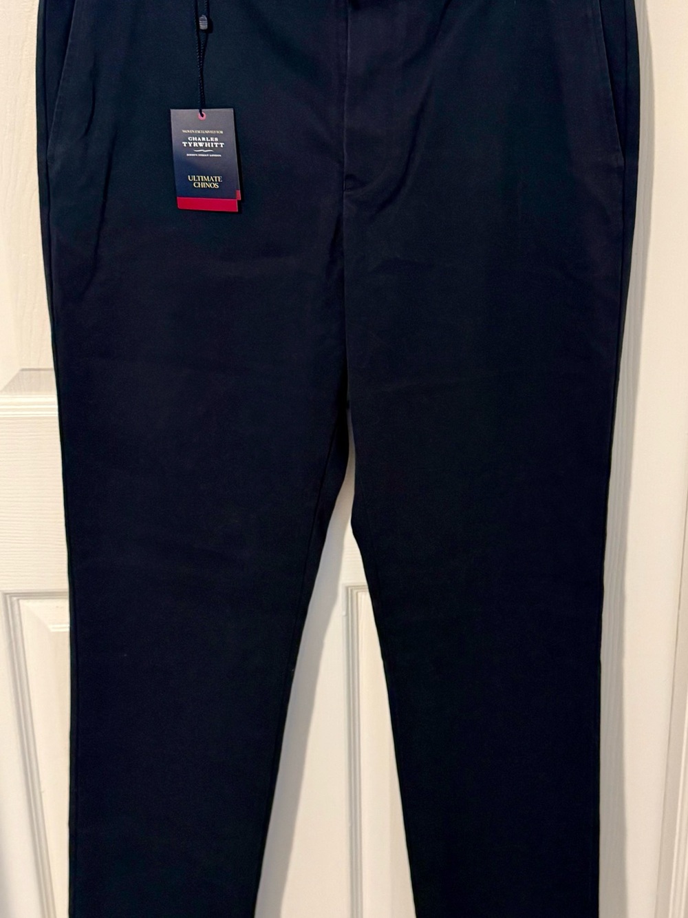 Charles Tyrwhitt Navy Chinos - Tailored Men's Khakis - Slim Fit